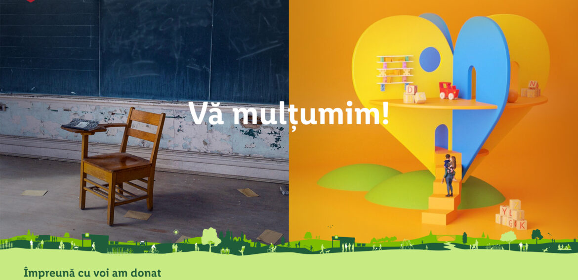 Modernizarea școlilor din România. LIDL donează 195.000 lei către World Vision și anunță o nouă campanie de strângere de fonduri, pentru Centrul Step by Step