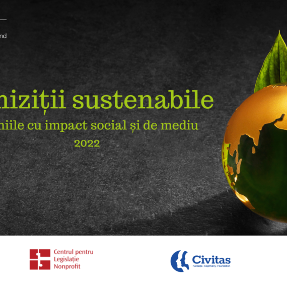 Companiile și instituțiile publice care realizează achiziții sustenabile invitate să se înscrie la prima ediție a competiției Achiziții sustenabile. Premiile cu impact social și de mediu 2022