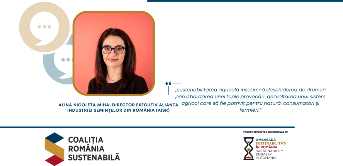 ALINA NICOLETA MIHAI- DIRECTOR EXECUTIV Alianța Industriei Semințelor din România (AISR)