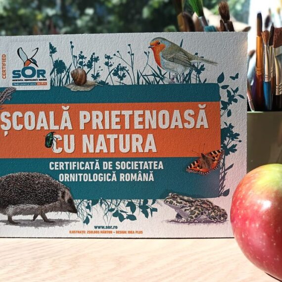 Societatea Ornitologică Română (SOR) deschide înscrierile pentru cea de-a opta ediție a celui mai important program al său de educație: Școli și Grădinițe Prietenoase cu Natura.