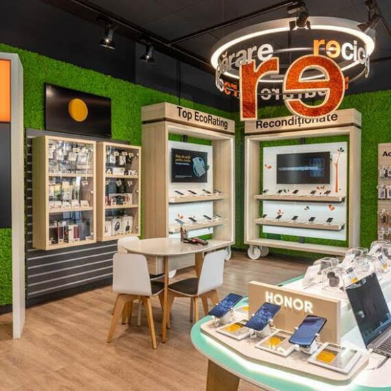 Orange redeschide smart shop-ul din Piața Victoriei sub un nou concept ce ilustrează grija pentru mediu