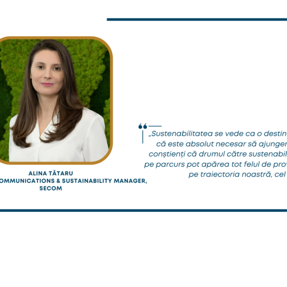 Alina Tătaru, Corporate Communications & Sustainability Manager, Secome