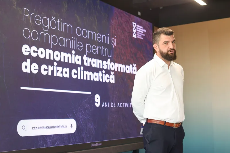 Întâlnire a Coaliției România Sustenabilă: prezentarea „Pregătim oamenii și companiile pentru economia transformată de criza climatică”